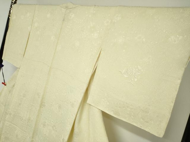 平和屋着物●無地絵羽訪問着　総刺繍　辻が花地紋　蒸栗色　正絹　逸品　未使用　DABG2405ud