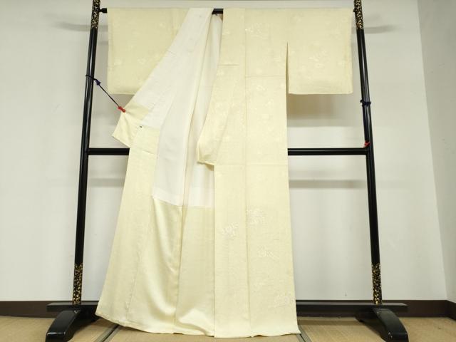 平和屋着物●無地絵羽訪問着　総刺繍　辻が花地紋　蒸栗色　正絹　逸品　未使用　DABG2405ud