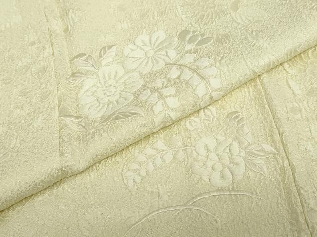 平和屋着物●無地絵羽訪問着　総刺繍　辻が花地紋　蒸栗色　正絹　逸品　未使用　DABG2405ud