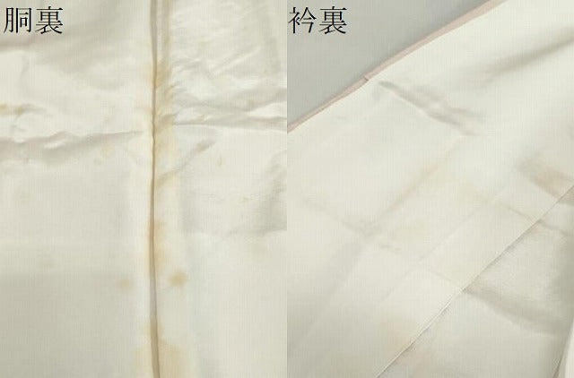 平和屋着物●上質な小紋　地紋起こし　草花文　正絹　逸品　DABG2413ud