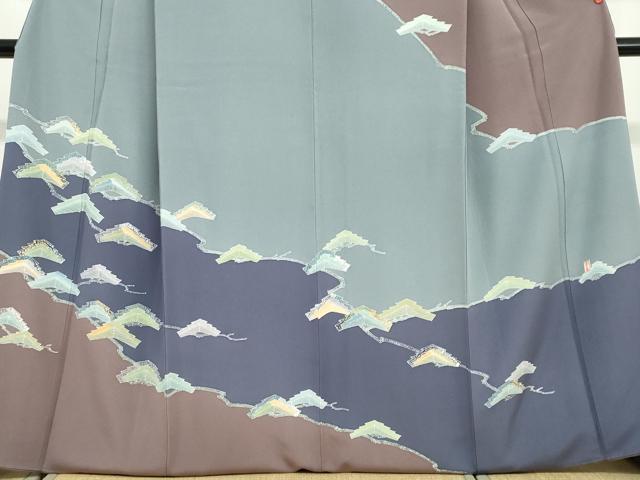 平和屋着物●訪問着　作家物　枝松文　正絹　逸品　DABG2416ud