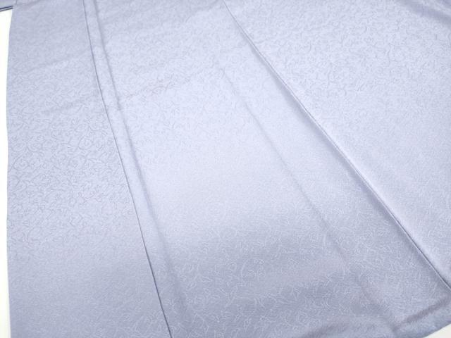 平和屋着物●上質な色無地　蔦の葉地紋　藤鼠色　正絹　逸品　DABG2441ud