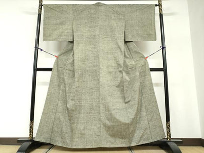 平和屋着物●上質な紬　霞文　正絹　逸品　DABG2459ud