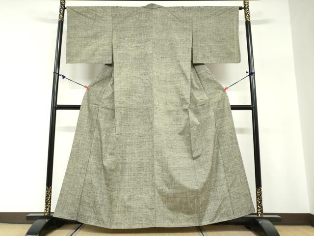 平和屋着物●上質な紬　霞文　正絹　逸品　DABG2459ud