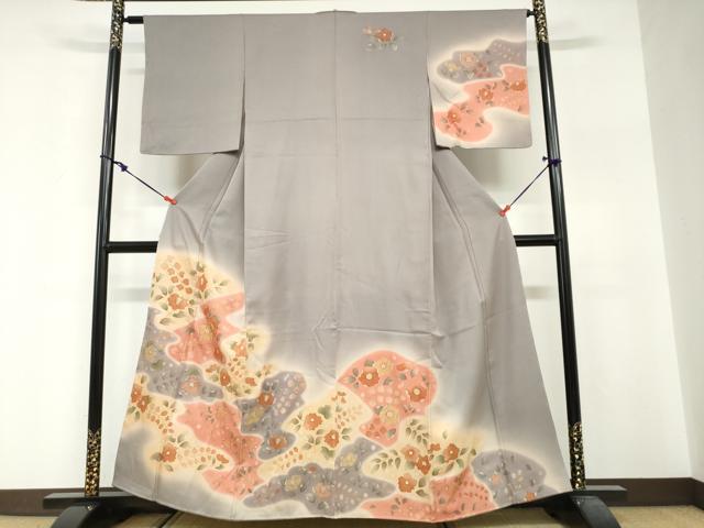 平和屋着物●訪問着　駒刺繍　辻が花　暈し染め　正絹　逸品　未使用　DABG2482ud