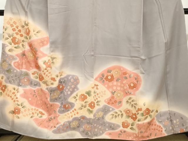 平和屋着物●訪問着　駒刺繍　辻が花　暈し染め　正絹　逸品　未使用　DABG2482ud