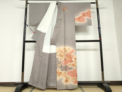 平和屋着物●訪問着　駒刺繍　辻が花　暈し染め　正絹　逸品　未使用　DABG2482ud