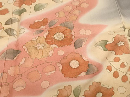 平和屋着物●訪問着　駒刺繍　辻が花　暈し染め　正絹　逸品　未使用　DABG2482ud