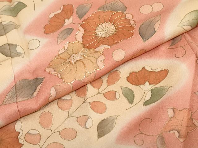 平和屋着物●訪問着　駒刺繍　辻が花　暈し染め　正絹　逸品　未使用　DABG2482ud
