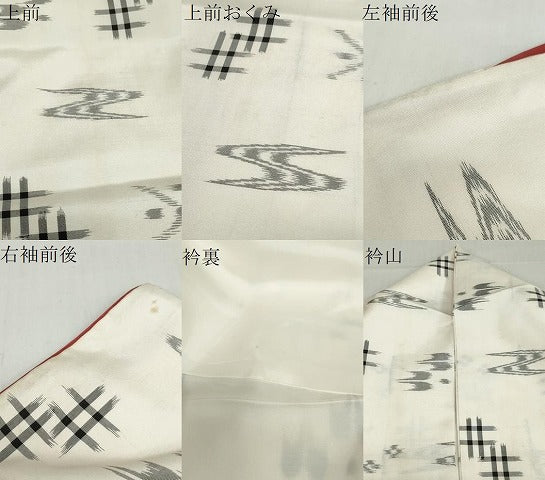 平和屋着物●本場琉球絣　紬　正絹　逸品　DABG2484ud
