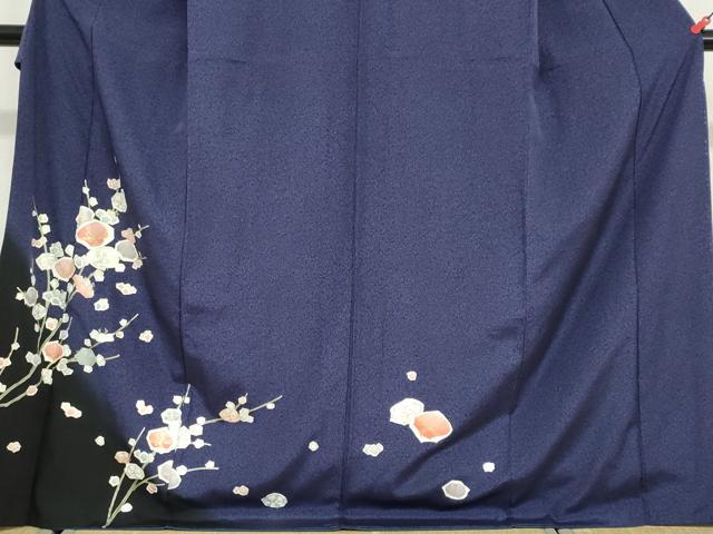 平和屋着物●訪問着　枝花文　暈し染め　金彩　正絹　逸品　DABG2496ud