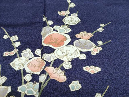 平和屋着物●訪問着　枝花文　暈し染め　金彩　正絹　逸品　DABG2496ud
