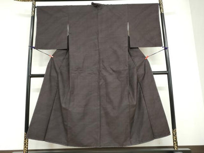 平和屋着物●本場大島紬　9マルキ　変わり縞　正絹　逸品　未使用　DABG2500ud