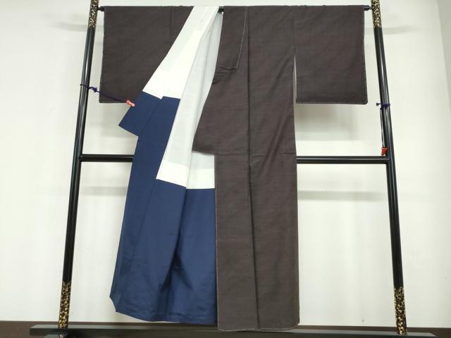 平和屋着物●本場大島紬　9マルキ　変わり縞　正絹　逸品　未使用　DABG2500ud