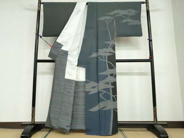 平和屋着物●伝統工芸士　田島輝久　訪問着　抽象文様　伊勢丹扱い　正絹　逸品　DABG2502ud