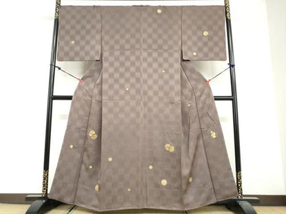 平和屋着物●訪問着　手毬文　金彩　まるやま扱い　正絹　逸品　未使用　DABG2505ud
