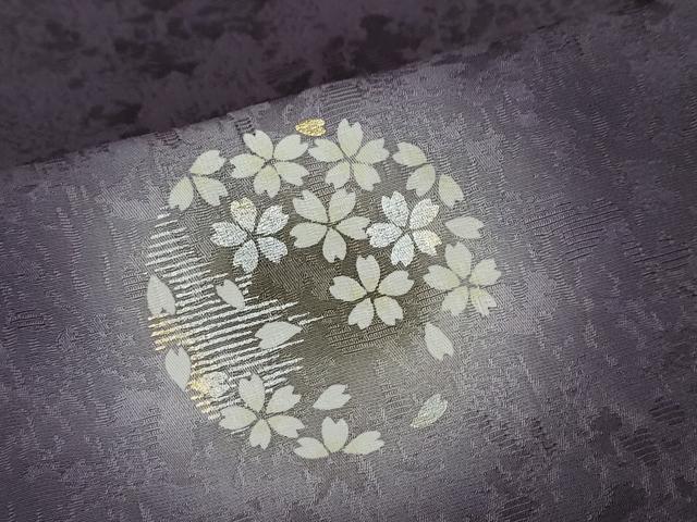 平和屋着物●訪問着　舞桜文　蛍暈し　金銀彩　正絹　逸品　DABG2511ud