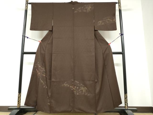 平和屋着物●訪問着　刺繍　草花文　金彩　大丸扱い　正絹　逸品　DABG2516ud