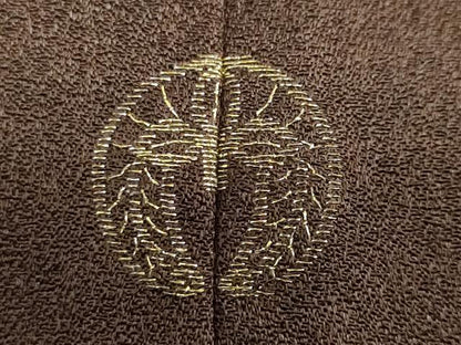 平和屋着物●訪問着　刺繍　草花文　金彩　大丸扱い　正絹　逸品　DABG2516ud