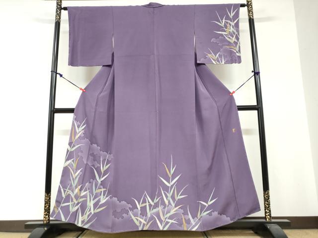 平和屋着物●訪問着　作家物　枝葉文　金彩　正絹　逸品　未使用　DABG2526ud