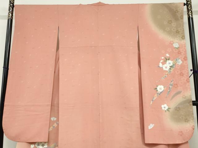 平和屋着物●豪華振袖　草花文　卯　暈し染め　やまと誂製　正絹　逸品　DABG2540ud