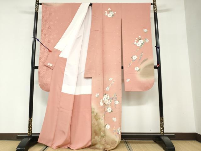 平和屋着物●豪華振袖　草花文　卯　暈し染め　やまと誂製　正絹　逸品　DABG2540ud