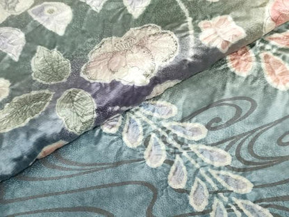 平和屋着物●伝統工芸士　白川貞夫　訪問着　絞り　辻が花　暈し染め　正絹　逸品　DABG2543ud