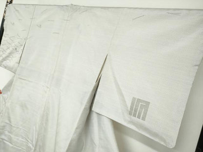 平和屋着物●二代目 川村久太郎　本場縞大島紬　訪問着　刺繍　源氏香　敷松葉文　やまと誂製　正絹　逸品　DABG2549ud