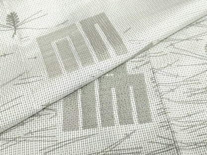 平和屋着物●二代目 川村久太郎　本場縞大島紬　訪問着　刺繍　源氏香　敷松葉文　やまと誂製　正絹　逸品　DABG2549ud