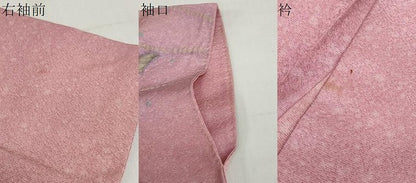 平和屋着物●訪問着　絞り　辻が花　暈し染め　金通し地　正絹　逸品　DABG2550ud