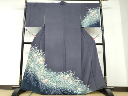 平和屋着物●訪問着　絞り　辻が花　暈し染め　正絹　逸品　DABG2564ud