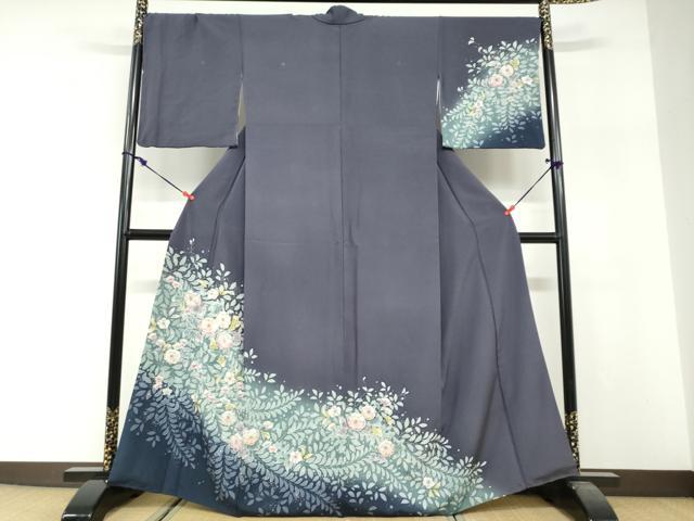 平和屋着物●訪問着　絞り　辻が花　暈し染め　正絹　逸品　DABG2564ud