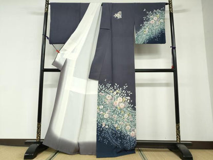 平和屋着物●訪問着　絞り　辻が花　暈し染め　正絹　逸品　DABG2564ud