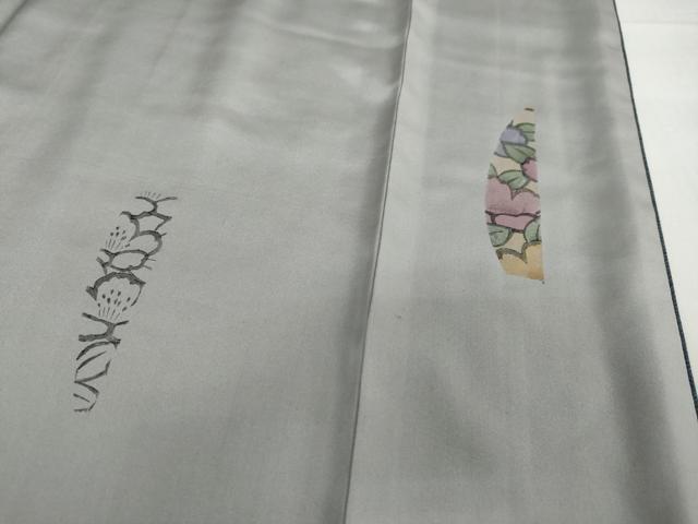 平和屋着物●清水章夫　訪問着　抽象花文　ますいわ屋扱い　正絹　逸品　DABG2585ud