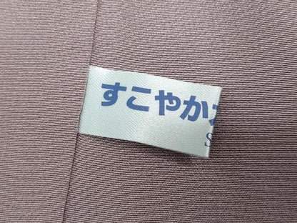 平和屋着物●上質な小紋　印傳　洋花文　正絹　逸品　未使用　DABG2588ud