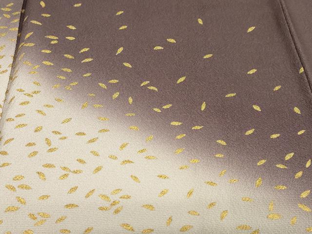 平和屋着物●訪問着　舞葉文　暈し染め　金彩　ますいわ屋扱い　正絹　逸品　未使用　DABG2591ud