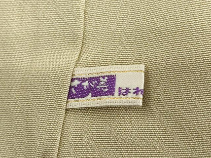平和屋着物●訪問着　黄金繭　駒刺繍　草花丸文　金銀彩　さが美扱い　正絹　逸品　DABG2594ud