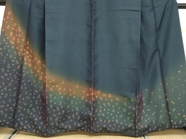 平和屋着物●訪問着　霞霰文　暈し染め　正絹　逸品　DABG2597ud
