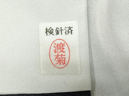 平和屋着物●訪問着　霞霰文　暈し染め　正絹　逸品　DABG2597ud