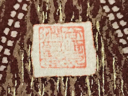 平和屋着物●谷崎潤一郎の世界　振袖　駒刺繍　雪輪草花文　宝尽くし　金彩　正絹　逸品　DABG2599ud