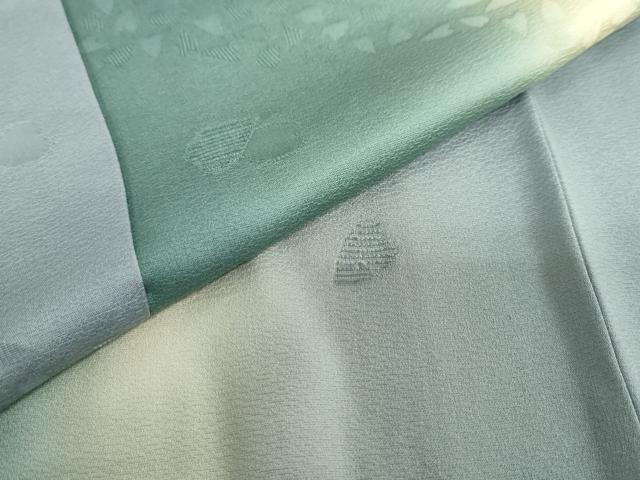 平和屋着物●上質な小紋　舞桜地紋　暈し染め　やまと誂製　正絹　逸品　DABG2600ud