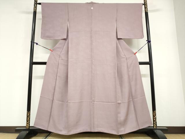 平和屋着物●上質な色無地　箔散らし地紋　薄色　正絹　逸品　DABG2610ud