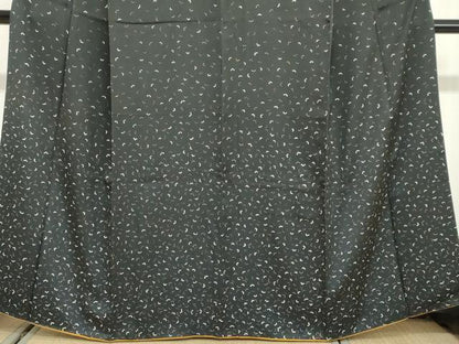 平和屋着物●訪問着　千代結び　黒地　正絹　逸品　DABG2615ud