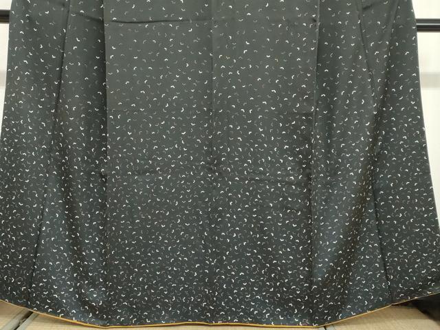 平和屋着物●訪問着　千代結び　黒地　正絹　逸品　DABG2615ud