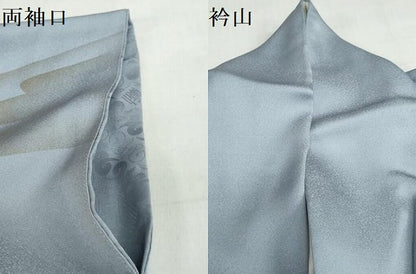 平和屋着物●訪問着　作家物　流水舞桜文　金彩　正絹　逸品　DABG2621ud