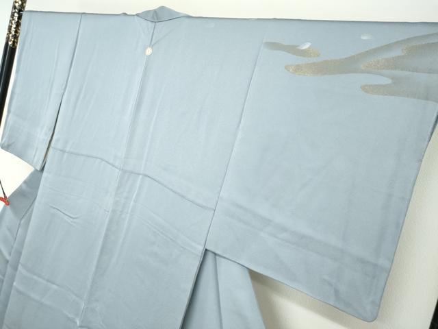 平和屋着物●訪問着　作家物　流水舞桜文　金彩　正絹　逸品　DABG2621ud