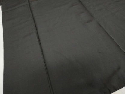 平和屋着物●男性　黒紋付　大丸扱い　正絹　逸品　DABG2643ud