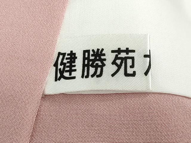 平和屋着物●訪問着　寿光織　地紙風景草花文　金糸　健勝苑扱い　正絹　逸品　DABG2648ud