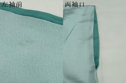 平和屋着物●訪問着　友禅　作家物　草花文　正絹　逸品　DABG2649ud