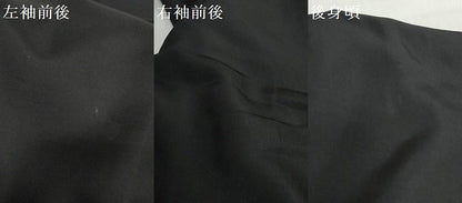 平和屋着物●男性　黒紋付　正絹　逸品　DABG2659ud